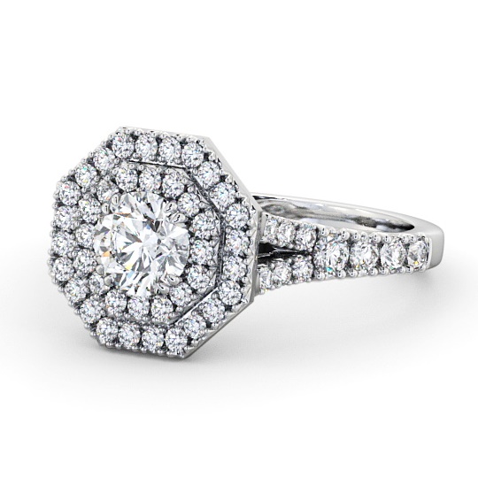 Brackley Double Halo Engagement Ring Round Diamond Hex Design ENRD188_WG_THUMB2 