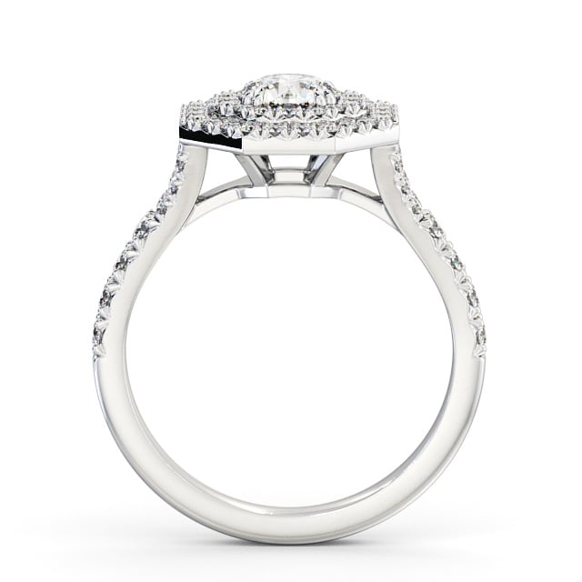 Halo Round Diamond Engagement Ring Platinum - Brackley ENRD188_WG_UP