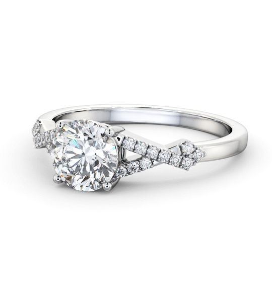 Tansley Round Diamond Engagement Ring Side Stones Split Band ENRD188S_WG_THUMB2 