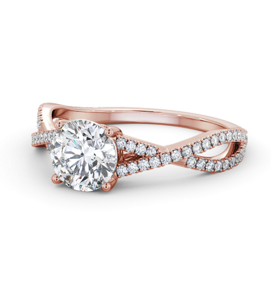 Alina Round Diamond Engagement Ring Side Stones Crossover Band ENRD189S_RG_THUMB2 