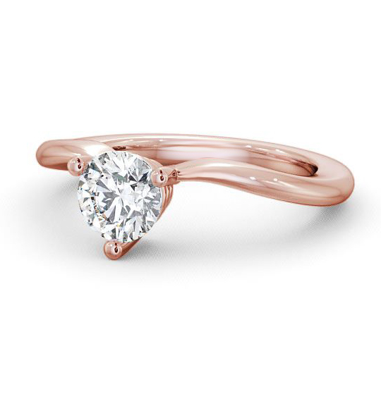 Uley Round Diamond Engagement Ring Three Claw Solitaire ENRD18_RG_THUMB2 