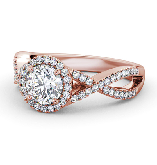 Klara Halo Engagement Ring Round Diamond Twisted Band ENRD191_RG_THUMB2 