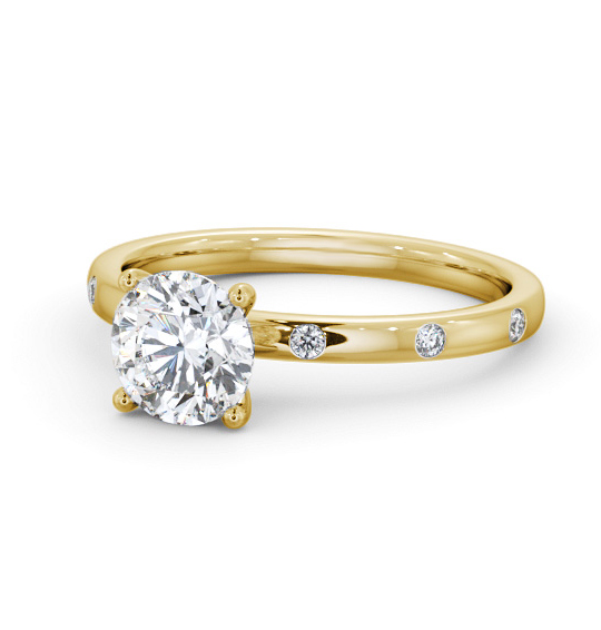 Noreen Round Diamond Engagement Ring Side Stones ENRD191S_YG_THUMB2 