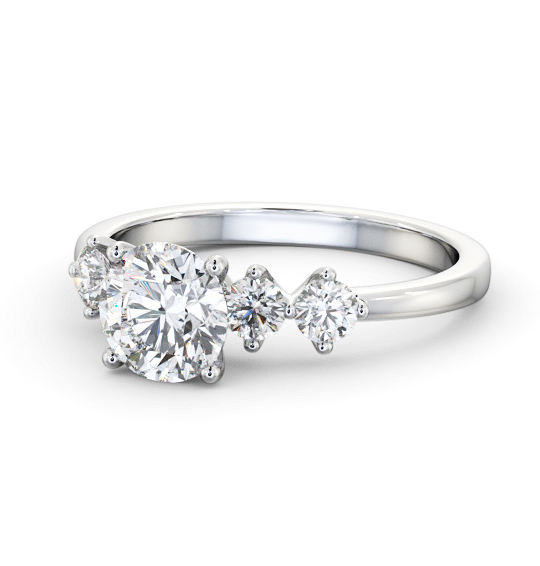 Amanel Round Diamond Engagement Ring Side Stones ENRD192S_WG_THUMB2 