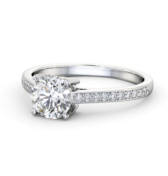 Ivington Round Diamond Engagement Ring Side Stones ENRD193S_WG_THUMB2 