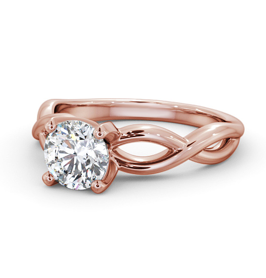 Arberth Round Diamond Engagement Ring Twisted Band ENRD196_RG_THUMB2 