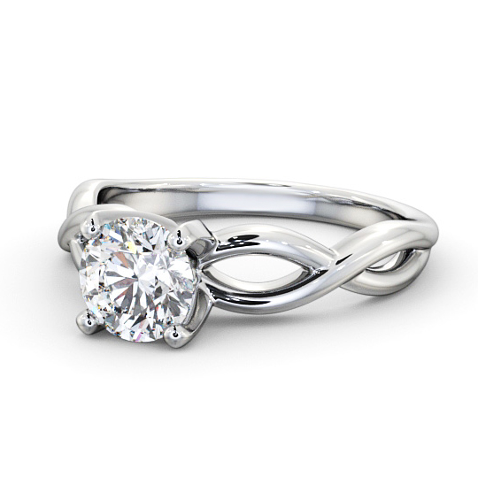 Arberth Round Diamond Engagement Ring Twisted Band ENRD196_WG_THUMB2 