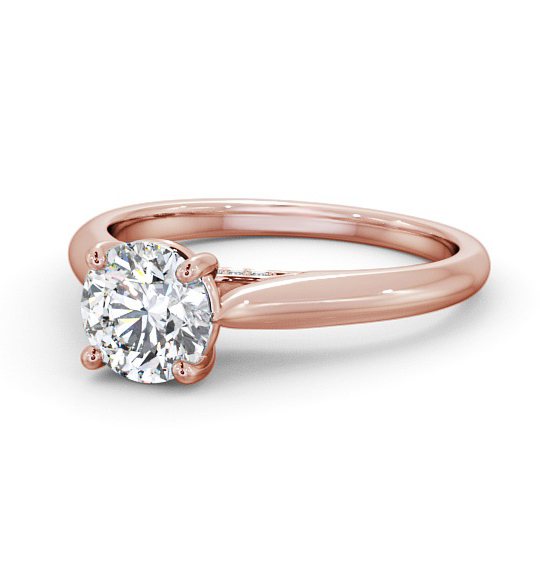 Agnese Round Diamond Engagement Ring With Set Bridge ENRD197_RG_THUMB2 