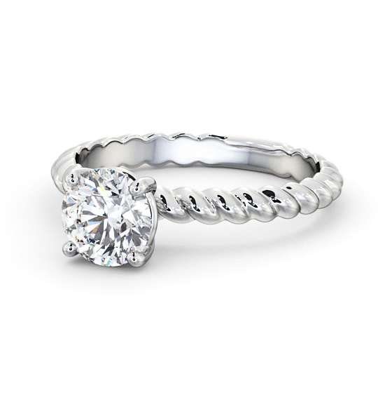 Henelle Round Diamond Engagement Ring Twisted Band ENRD198_WG_THUMB2 