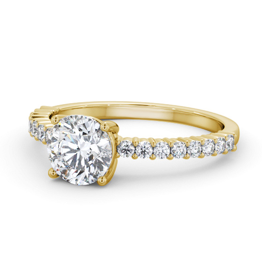 Hawkins Round Diamond Engagement Ring Side Stones ENRD198S_YG_THUMB2 