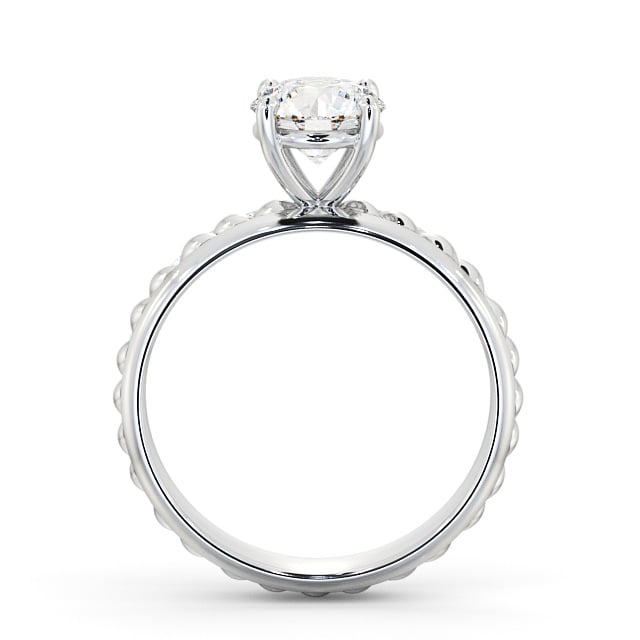 Round Diamond Engagement Ring 18K White Gold Solitaire - Kelsall ENRD199_WG_UP