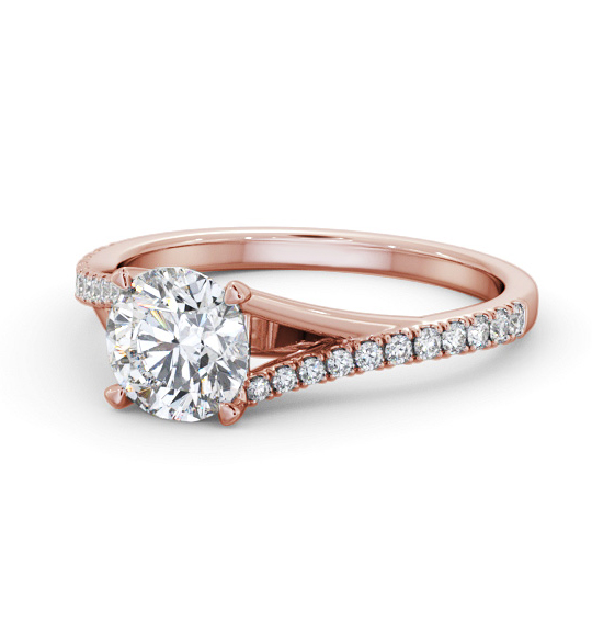 Ardington Round Diamond Engagement Ring Side Stones Split Band ENRD199S_RG_THUMB2 