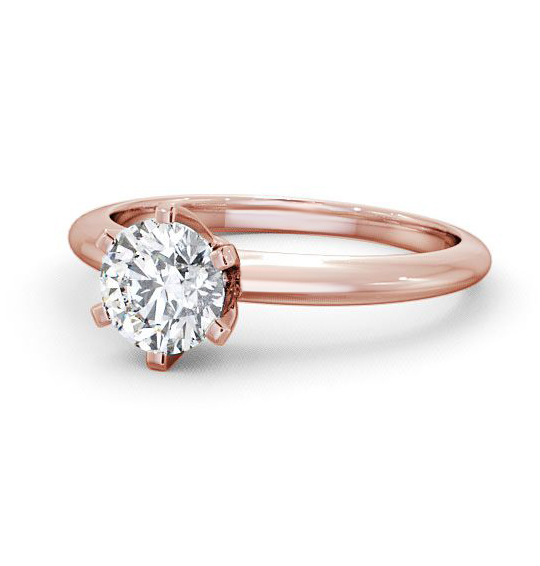 Welbury Round Diamond Engagement Ring Six Claw Basket Setting ENRD19_RG_THUMB2 