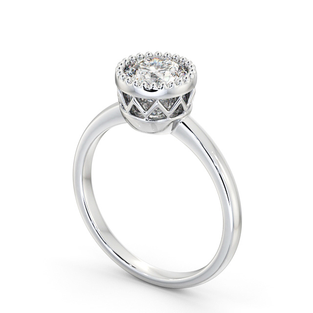 Palladium solitaire deals engagement ring