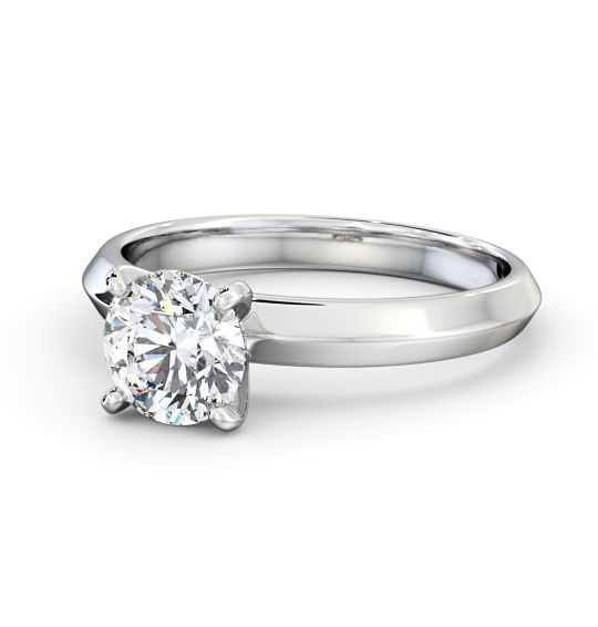 Wilford Round Diamond Engagement Ring Knife Edge Band ENRD202_WG_THUMB2 