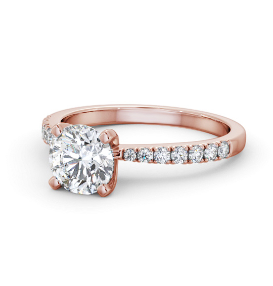 Navarro Round Diamond Engagement Ring Side Stones Tapered Band ENRD202S_RG_THUMB2 