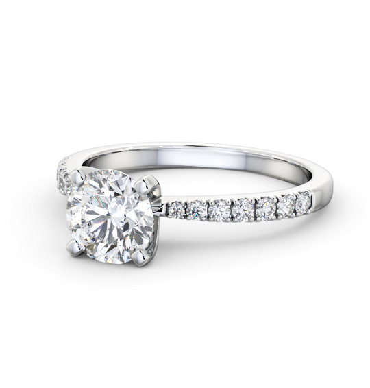 Navarro Round Diamond Engagement Ring Side Stones Tapered Band ENRD202S_WG_THUMB2 