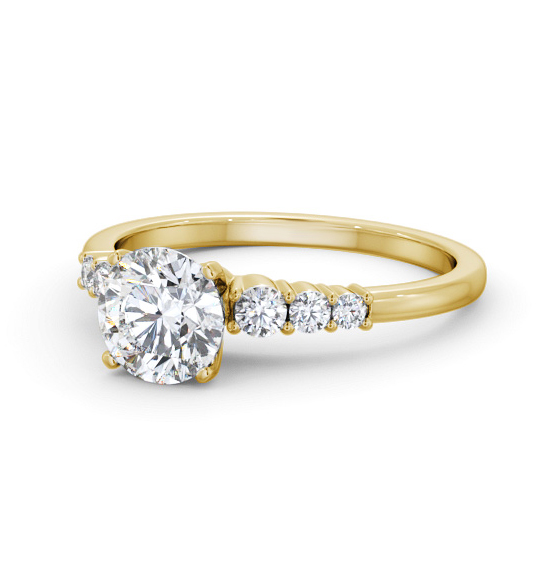 Gisella Round Diamond Engagement Ring Side Stones ENRD203S_YG_THUMB2 