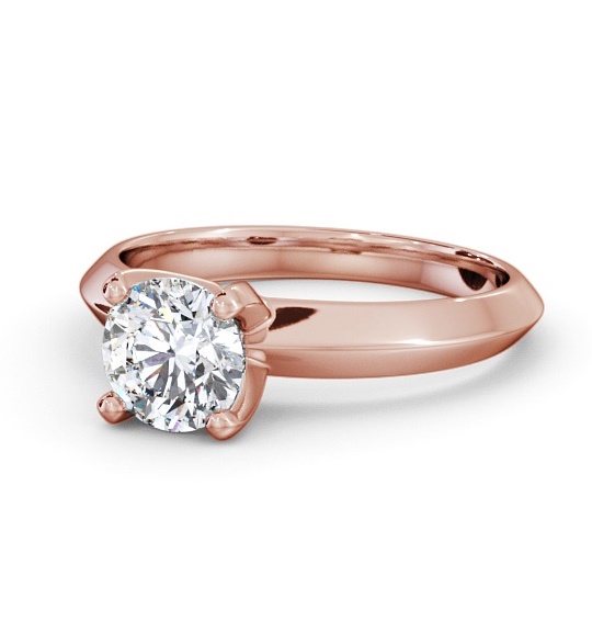  Round Diamond Engagement Ring 18K Rose Gold Solitaire - Ingrid ENRD205_RG_THUMB2 