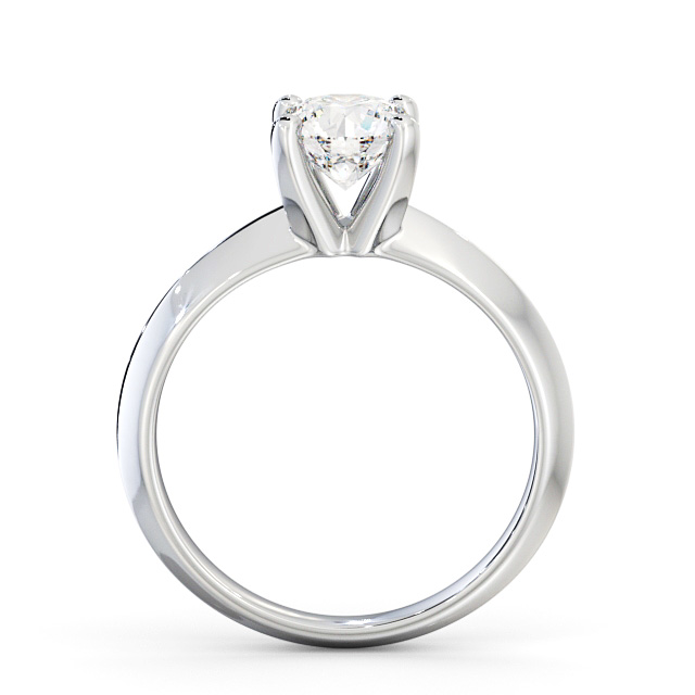 Round Diamond Engagement Ring Platinum Solitaire - Ingrid ENRD205_WG_UP