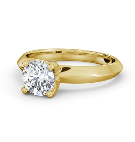  Round Diamond Engagement Ring 9K Yellow Gold Solitaire - Ingrid ENRD205_YG_THUMB2 