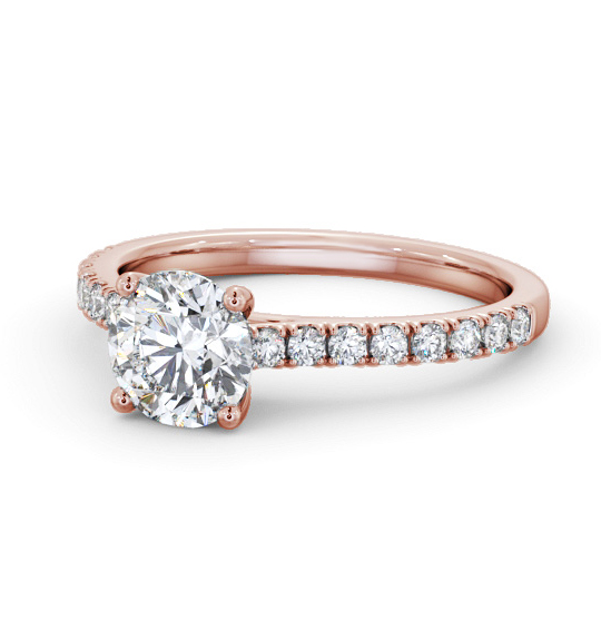 Rosemary Round Diamond Engagement Ring Side Stones ENRD205S_RG_THUMB2 