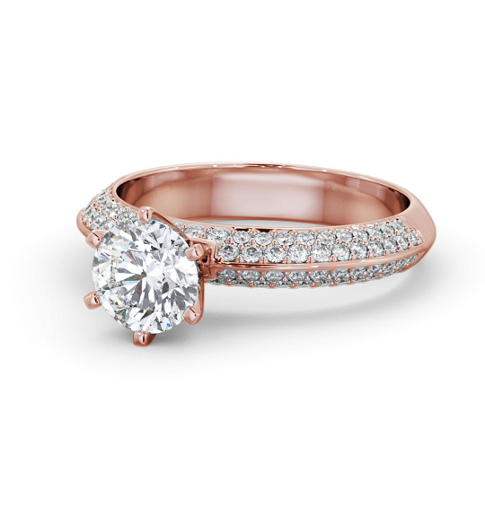 Tadlow Round Diamond Engagement Ring Six Claw Pave Band ENRD206S_RG_THUMB2 