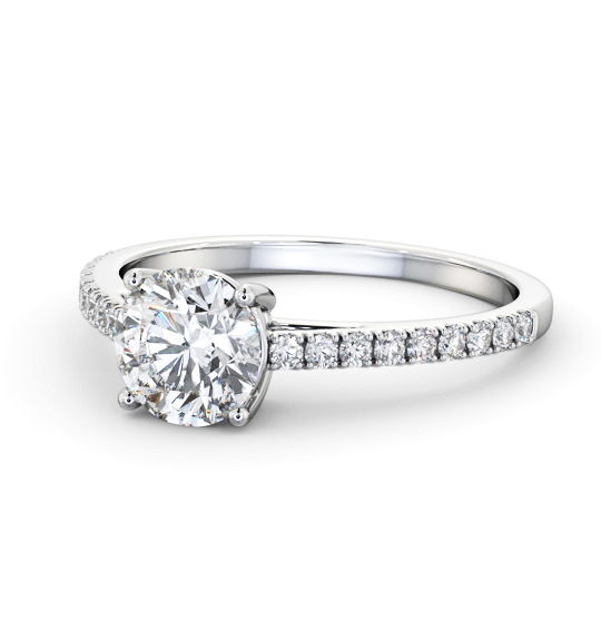 Rivulet Round Diamond Engagement Ring Side Stones ENRD207S_WG_THUMB2 