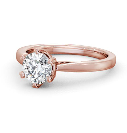 Adderley Round Diamond Engagement Ring Six Claw Cathedral Setting ENRD20_RG_THUMB2 