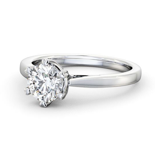 Adderley Round Diamond Engagement Ring Six Claw Cathedral Setting ENRD20_WG_THUMB2 