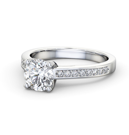 Carperby Round Diamond Engagement Ring Side Stones ENRD210S_WG_THUMB2 