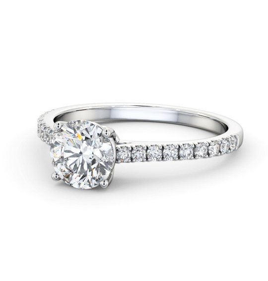Vivien Round Diamond Engagement Ring Side Stones ENRD211S_WG_THUMB2 