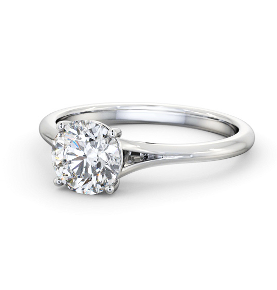 Battersby Round Diamond Engagement Ring Split Band ENRD213_WG_THUMB2 