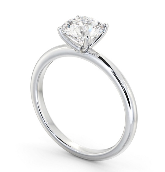 Round Diamond Engagement Ring 18K White Gold Solitaire - Erica ENRD214_WG_THUMB1