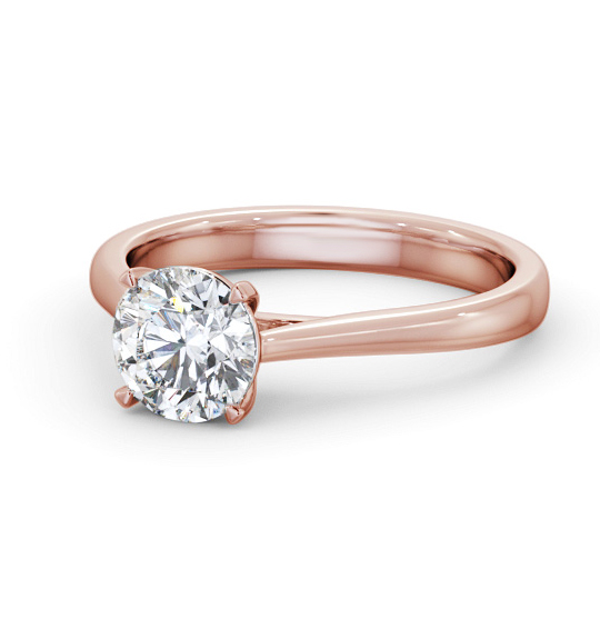 Aldenham Round Diamond Engagement Ring Tapered Band ENRD218_RG_THUMB2 