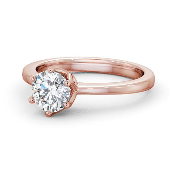 Banbury Round Diamond Engagement Ring Six Claw Tulip Setting ENRD21_RG_THUMB2 