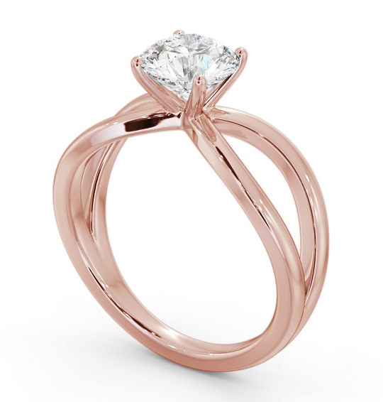 Round Diamond Engagement Ring 9K Rose Gold Solitaire - Aviana ENRD222_RG_THUMB1