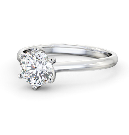 Flore Round Diamond Engagement Ring Six Claw Crossover ENRD22_WG_THUMB2_1.jpg 