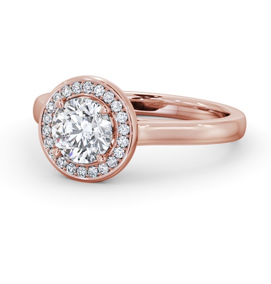  Halo Round Diamond Engagement Ring 9K Rose Gold - Seymour ENRD236_RG_THUMB2 