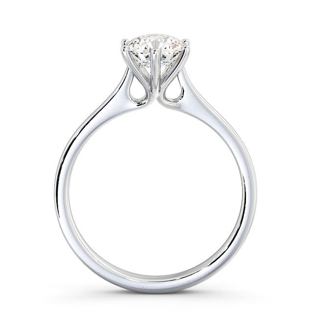 Round Diamond Engagement Ring Palladium Solitaire - Hamsley ENRD28_WG_UP