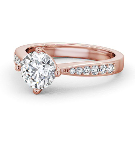 Amble Round Diamond Engagement Ring Side Stones Rotated Head ENRD2S_RG_THUMB2 