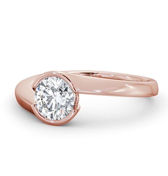  Round Diamond Engagement Ring 18K Rose Gold Solitaire - Oscroft ENRD30_RG_THUMB2 
