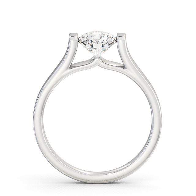 Round Diamond Engagement Ring Palladium Solitaire - Palion ENRD37_WG_UP
