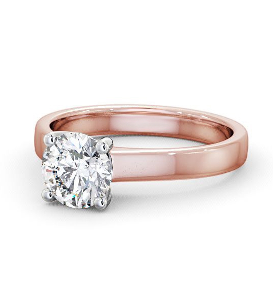 Juniper Round Diamond Engagement Ring Solitaire Traditional Style ENRD3_RWG_THUMB2 