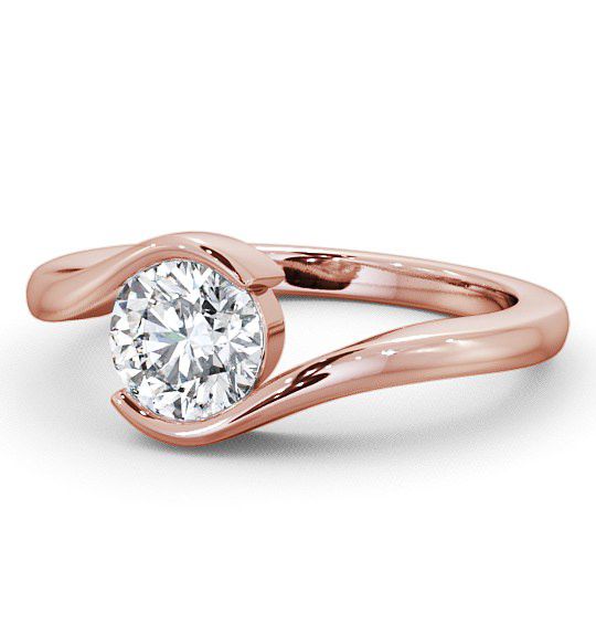  Round Diamond Engagement Ring 18K Rose Gold Solitaire - Kelby ENRD40_RG_THUMB2 