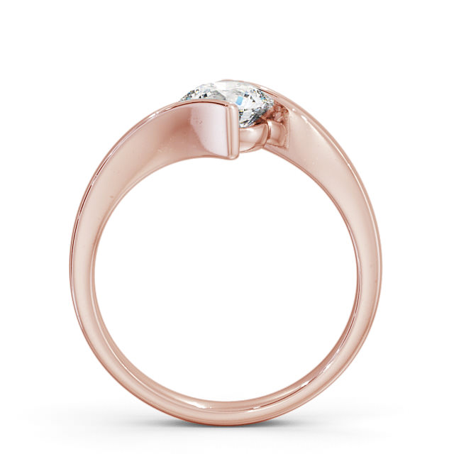 Round Diamond Engagement Ring 9K Rose Gold Solitaire - Newall ENRD43_RG_UP