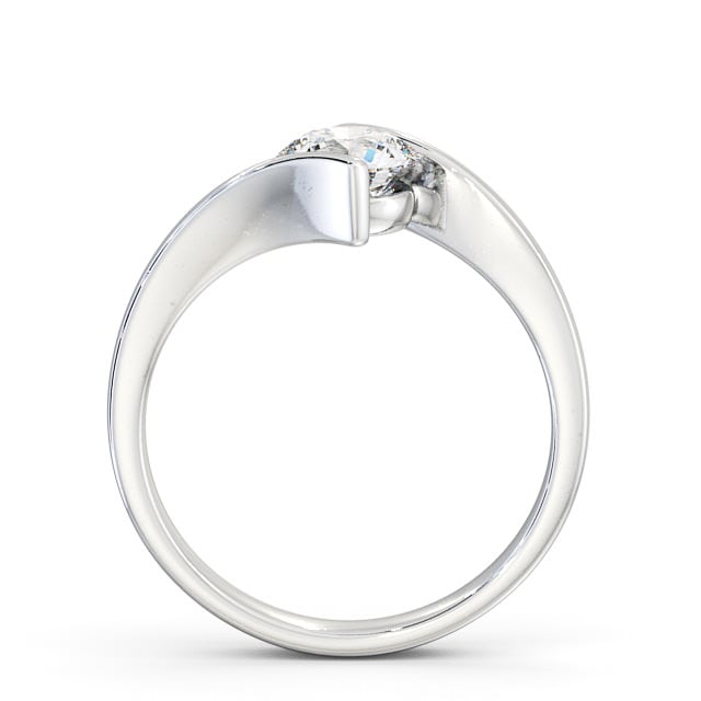 Round Diamond Engagement Ring Palladium Solitaire - Newall ENRD43_WG_UP