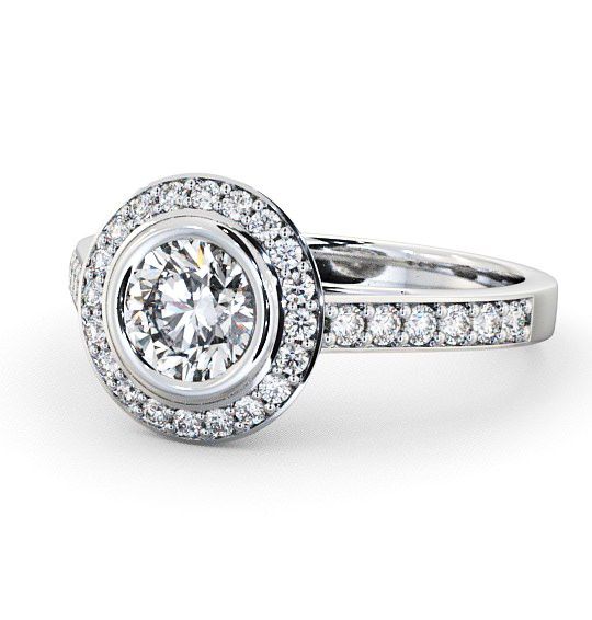 Allerby Halo Engagement Ring Round Diamond Bezel Set ENRD44_WG_THUMB2 