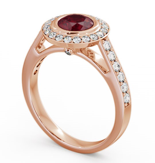 Halo Ruby and Diamond 1.36ct Ring 9K Rose Gold ENRD44GEM_RG_RU_THUMB1