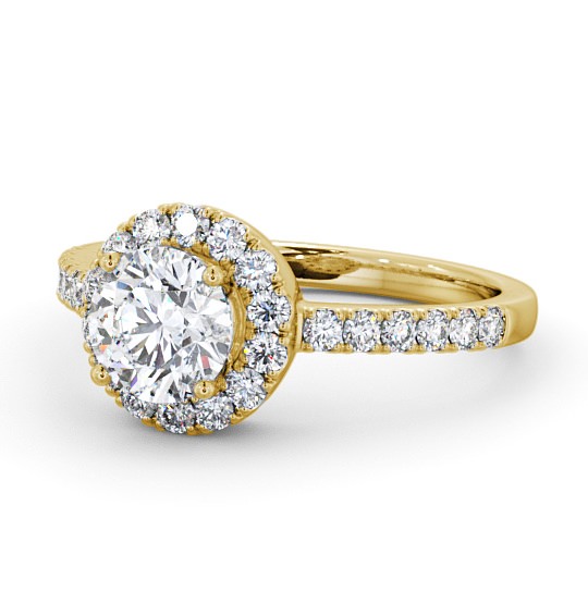 Caroe Halo Engagement Ring Round Diamond ENRD46_YG_THUMB2 